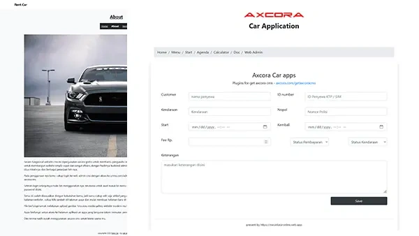 Rent Car WebApp
